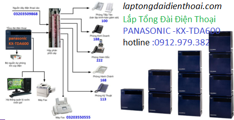 Lắp Tổng đài điện thoại Panasonic KX-TDA600