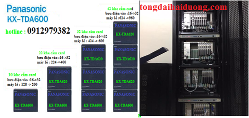 Thi công lắp tổng đài điện thoại panasonic kx-tda600